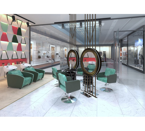 Парикмахерская мойка МД-123 с кантом, без регулировки ножной части