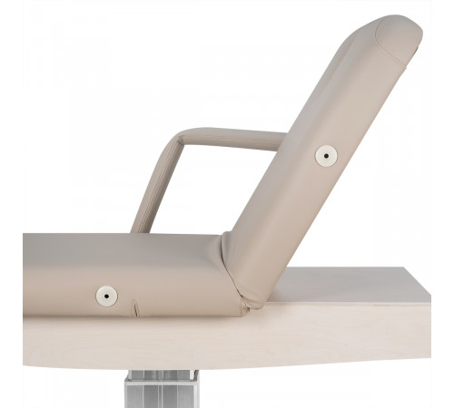 Косметологическая кушетка Аврора, светлый каркас, 3 мотора