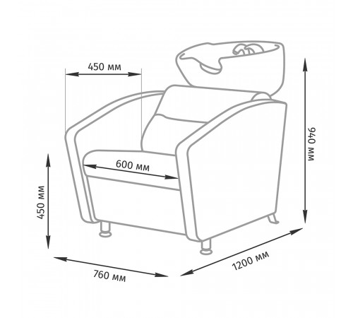 Парикмахерская мойка Тера