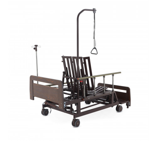 Кровать механическая Е-45А (ММ-5128Н-01/5124Д-01) с боковым переворачиванием, туалетным устройством и функцией «кардиокресло»