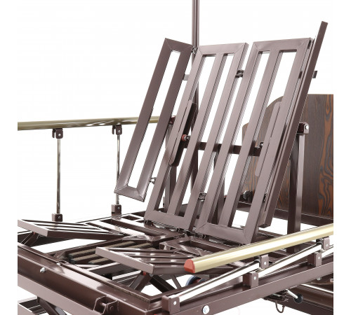 Кровать механическая Е-45А (ММ-5124Н-10) с боковым переворачиванием, туалетным устройством и функцией «кардиокресло»