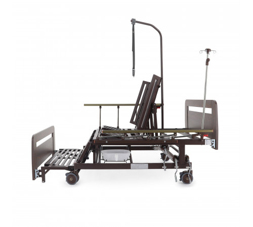 Кровать механическая Е-45А (ММ-5128Н-02) с боковым переворачиванием, туалетным устройством и функцией «кардиокресло»