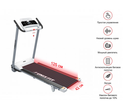Беговая дорожка UNIXFIT ST-560E White