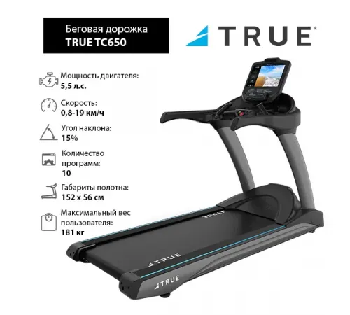 Беговая дорожка TRUE TC650 c консолью Envision9