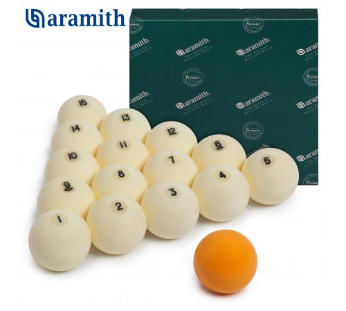 Шары Aramith Premier Pyramid Ø60,3 мм Желтый биток