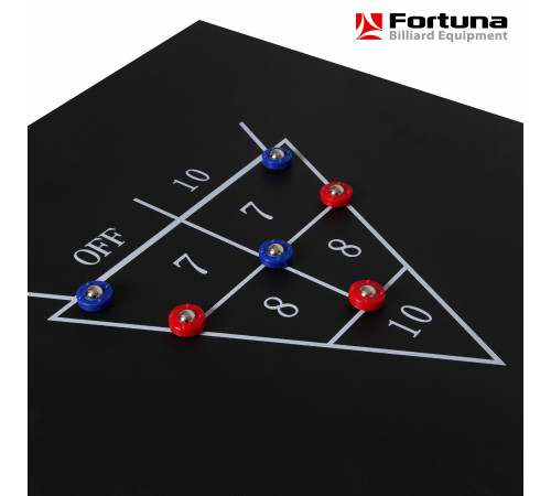 Бильярдный стол Fortuna Русская Пирамида 4фт 9 в 1 с комплектом аксессуаров