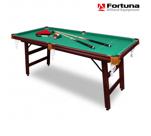 Бильярдный стол Fortuna Снукер 6фт 9 в 1 с комплектом аксессуаров