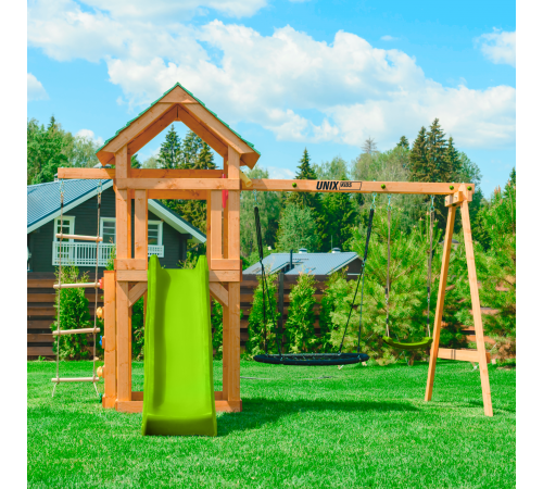 Детский игровой комплекс UNIX Kids (6 in 1) Light Green