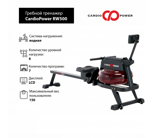 Гребной тренажер CardioPower RW500
