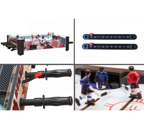 Настольный хоккей «Red Machine» с механическими счетами (71.7 x 51.4 x 21 см, цветной)