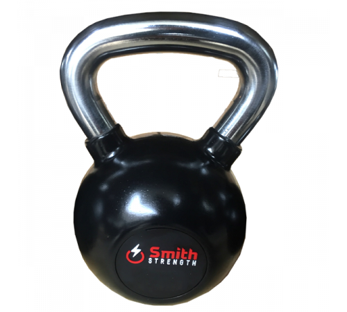 Стальная обрезиненная гиря Smith DB087-28 со стальной рукояткой, Размер: 28кг