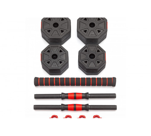 Гантели гексагональные разборные с грифом, 10 кг. (2 шт. х 5 кг.) VictoryFit VF-DН100