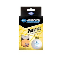 Мячики для н/тенниса DONIC PRESTIGE 2* 40+ 6 штук, белый + оранжевый