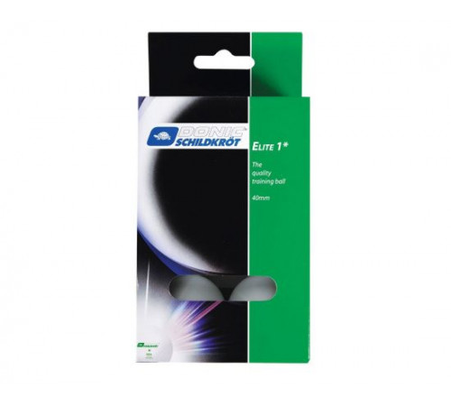 Мячики для н/тенниса DONIC ELITE 1, 6 штук, белый