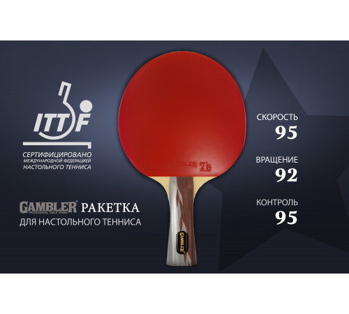 Ракетка Gambler 5 STAR (коническая)