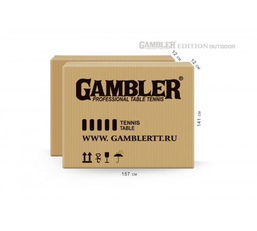 Всепогодный премиальный теннисный стол EDITION Outdoor blue с синей столешницей