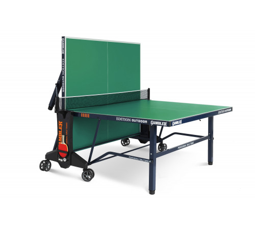 Всепогодный премиальный теннисный стол EDITION Outdoor green с зеленой столешницей